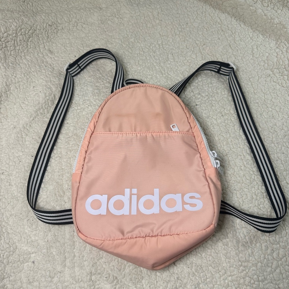 Adidas Light Pink Backpack with Black Accents